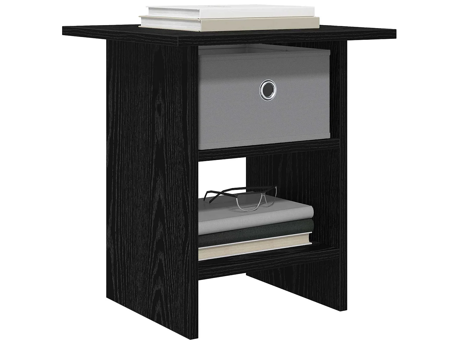 Table de chevet Chêne noir 41 x 40 x 45 cm Bois d'ingénierie