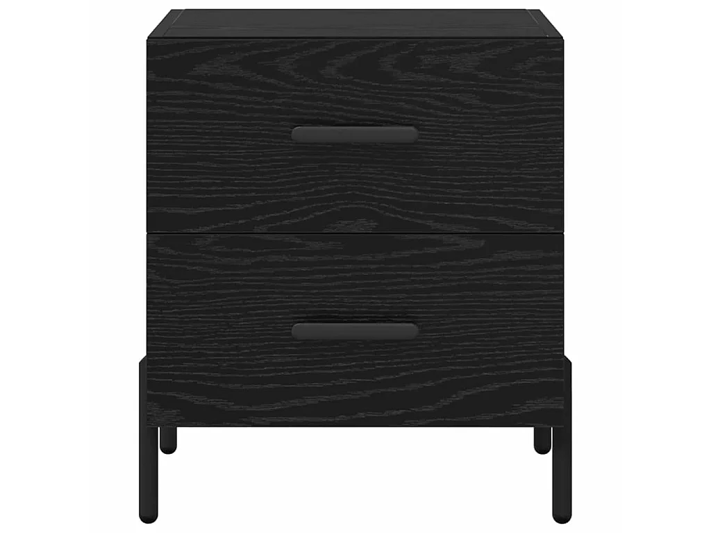 Table de chevet avec tiroir Chêne noir 40 x 35 x 47,5 cm