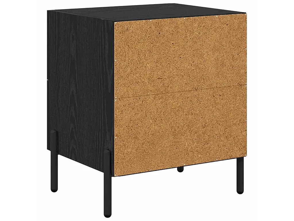 Table de chevet avec tiroir Chêne noir 40 x 35 x 47,5 cm