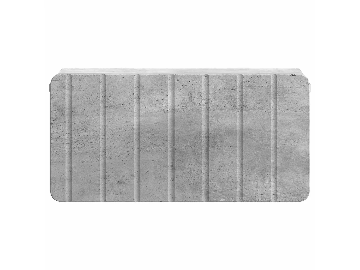 Table de chevet mural Gris béton 49 x 34,5 x 24 cm