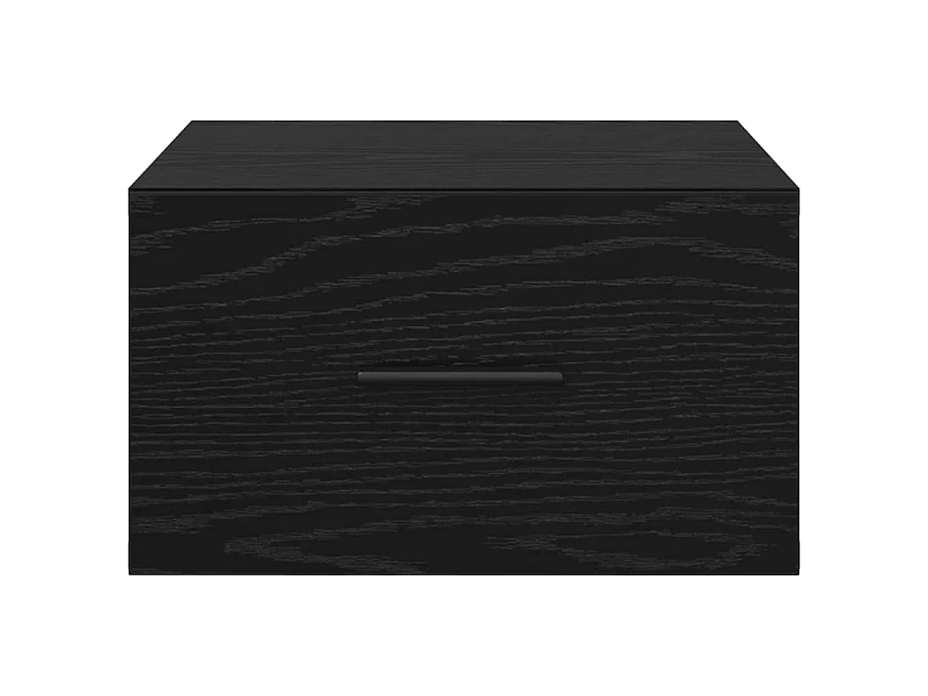Table de chevet avec tiroir 2 pièces Chêne noir 35 x 35 x 20 cm