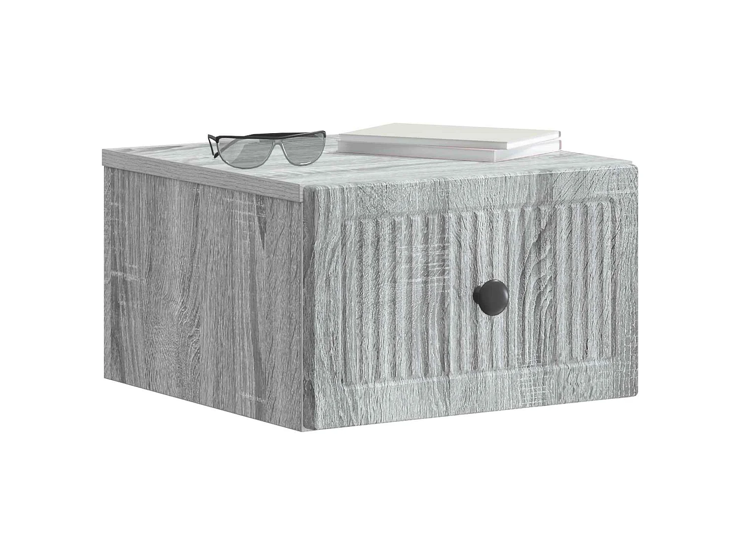 Table de chevet mural Sonoma gris 33 x 34,5 x 20 cm