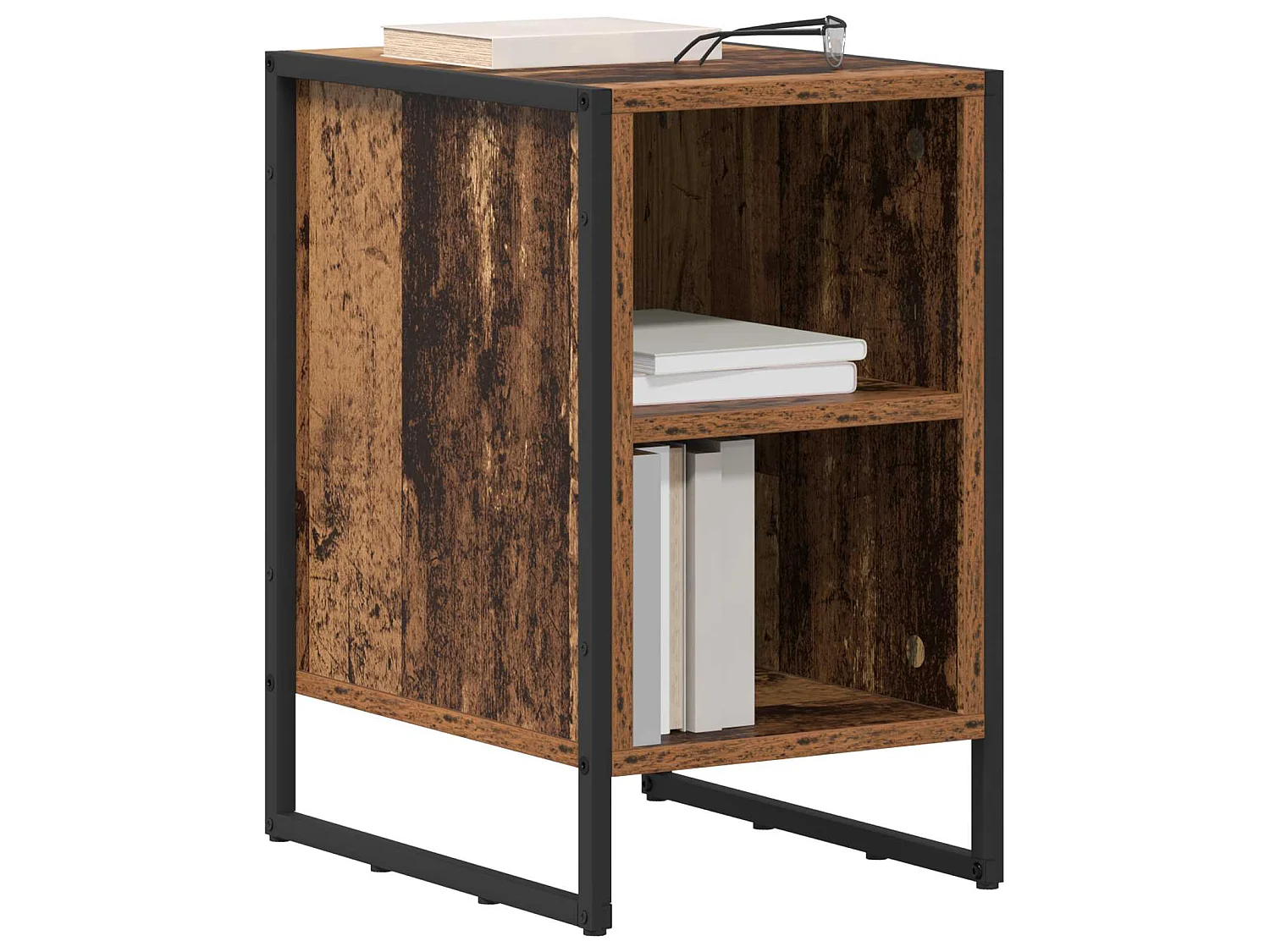 Mesa de Noche Madera Vieja 39.5 x 30 x 50 cm