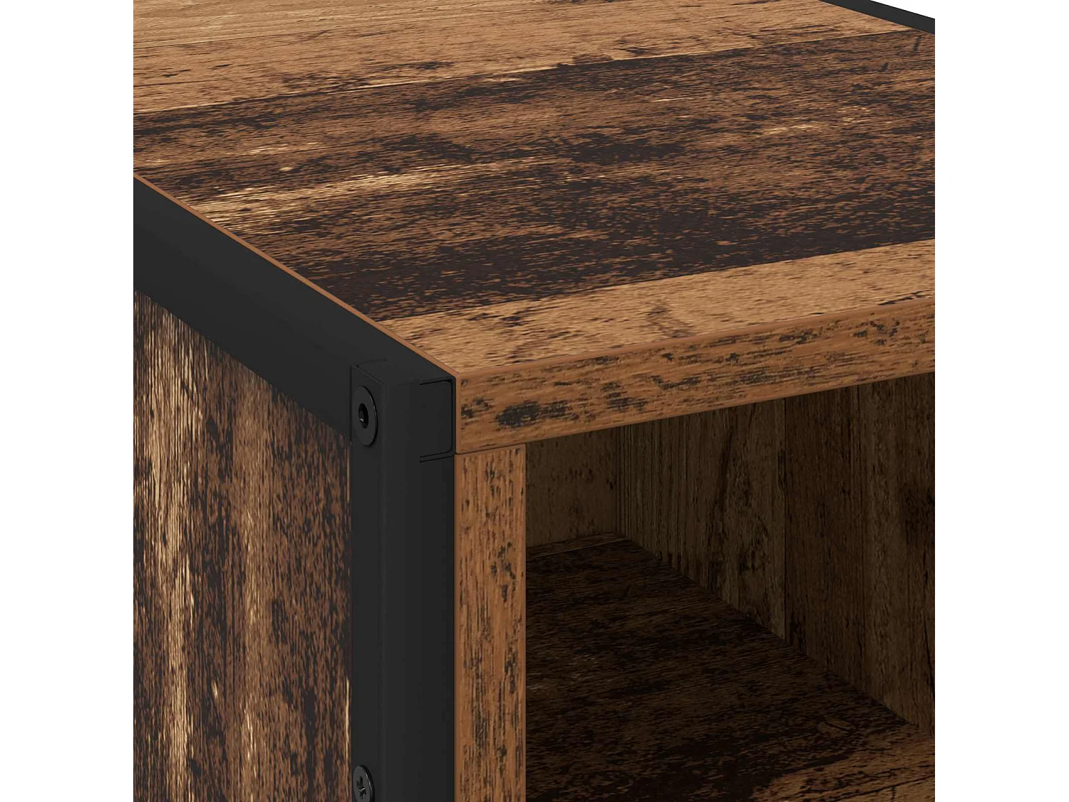 Mesa de Noche Madera Vieja 39.5 x 30 x 50 cm
