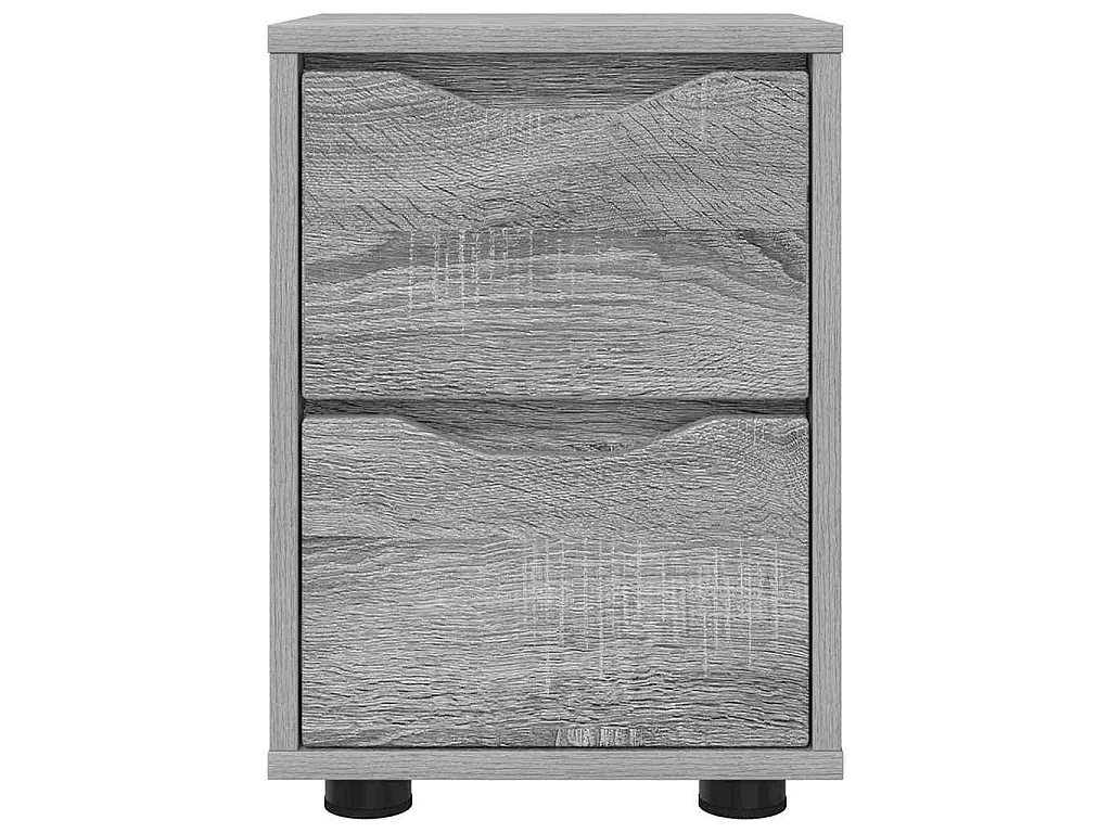 Mesa de Noche con cajón Gris Sonoma 30,5 x 30 x 43 cm