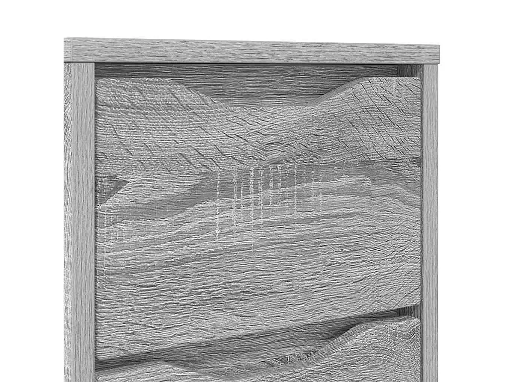 Mesa de Noche con cajón Gris Sonoma 30,5 x 30 x 43 cm