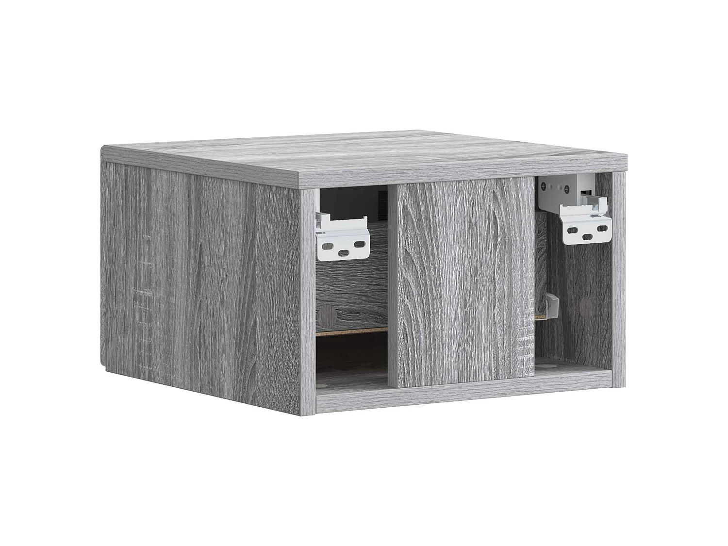 Table de chevet mural Sonoma gris 49 x 34,5 x 20 cm