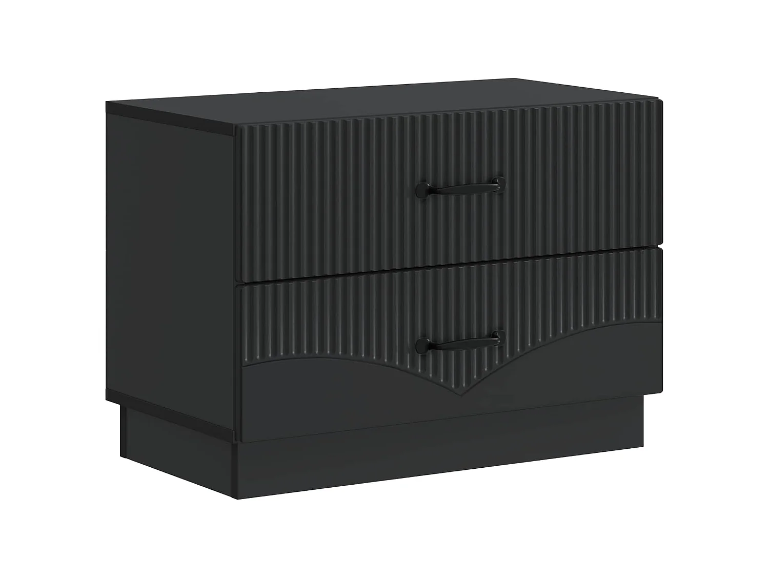 Table de chevet Noir 62 x 34,5 x 44,5 cm Bois d'ingénierie
