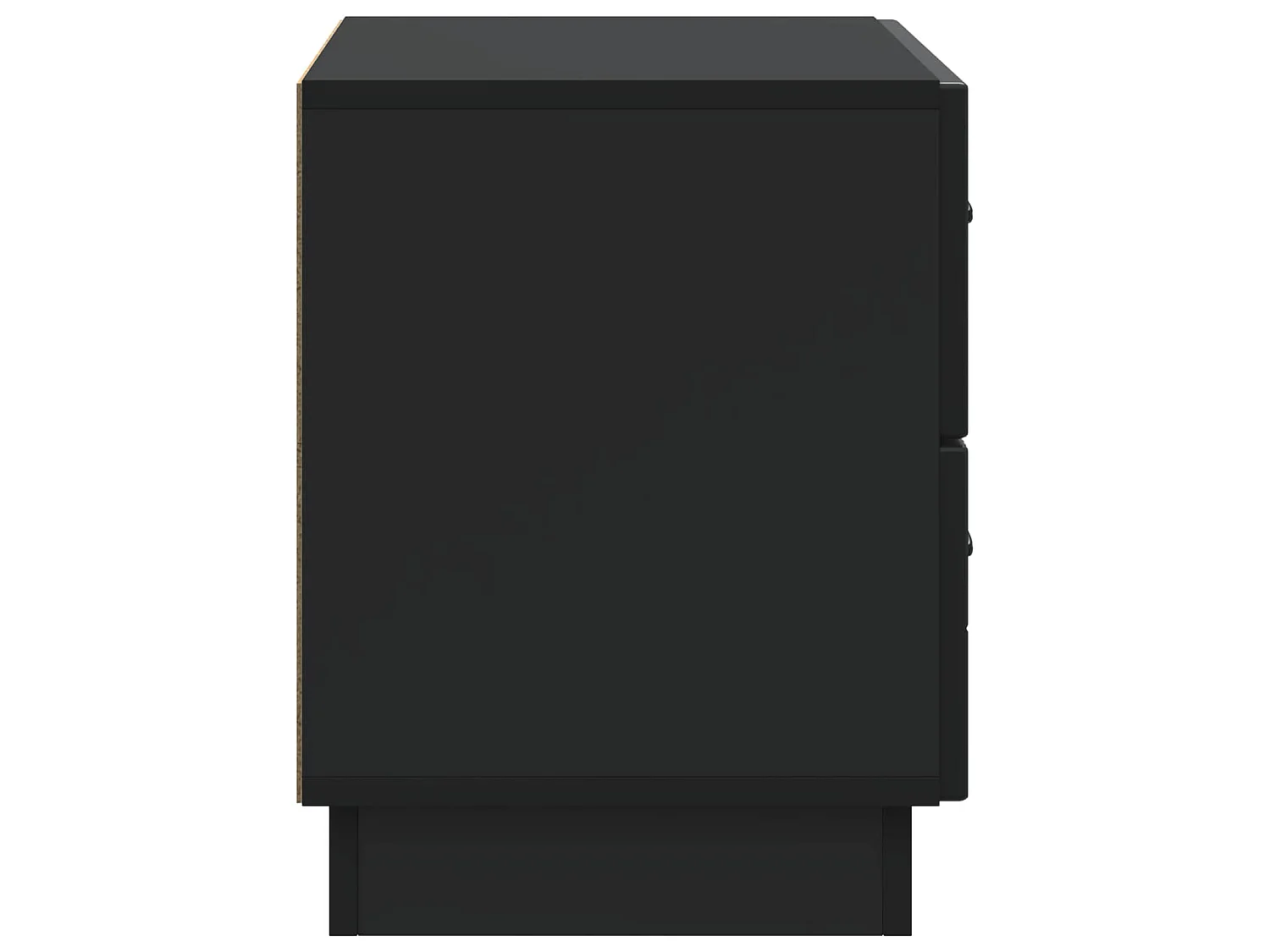Table de chevet Noir 62 x 34,5 x 44,5 cm Bois d'ingénierie