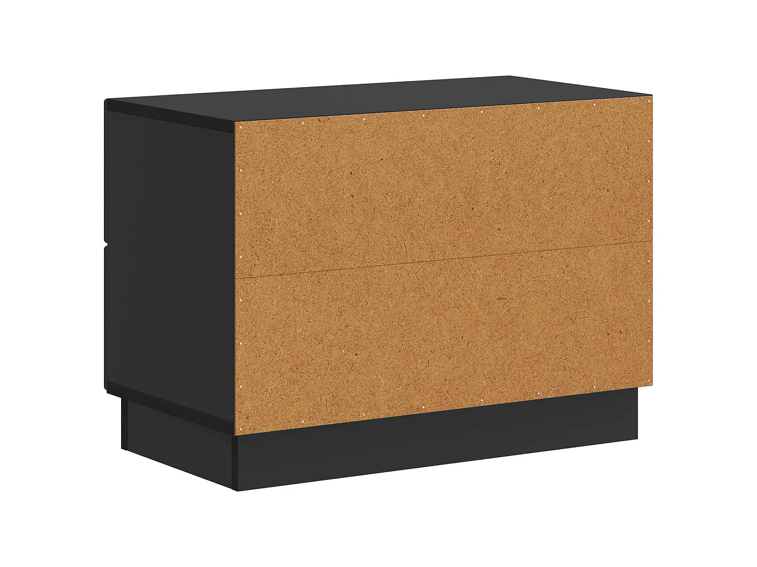 Table de chevet Noir 62 x 34,5 x 44,5 cm Bois d'ingénierie