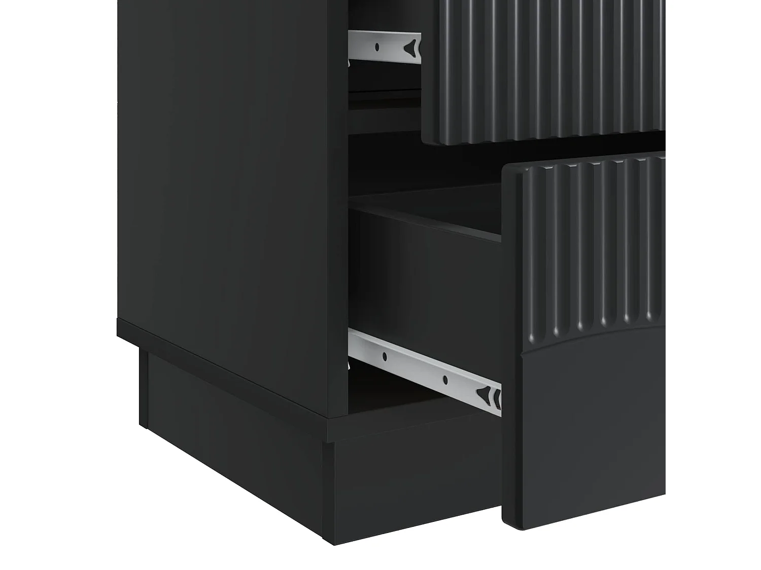 Table de chevet Noir 62 x 34,5 x 44,5 cm Bois d'ingénierie