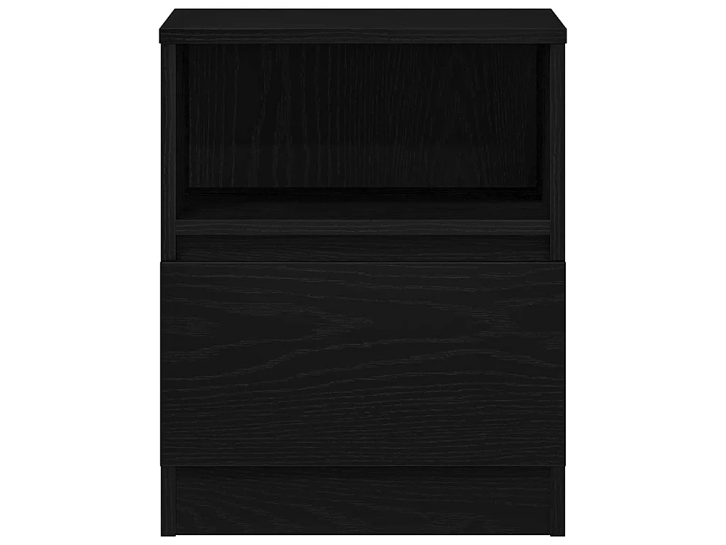 Armario de Noche con cajón 2 piezas Roble negro 40 x 40 x 50 cm