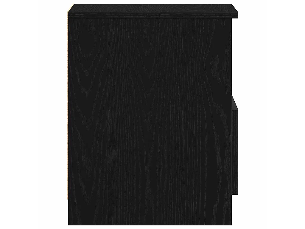 Armario de Noche con cajón 2 piezas Roble negro 40 x 40 x 50 cm