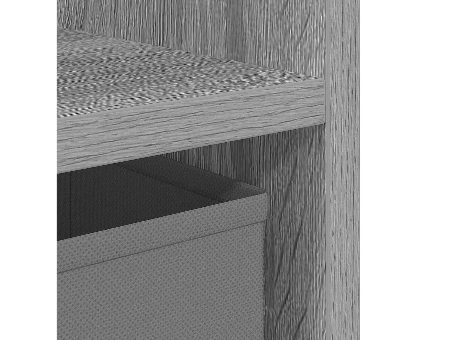 Table de chevet Gris Sonoma 35 x 32 x 68,5 cm Bois d'ingénierie