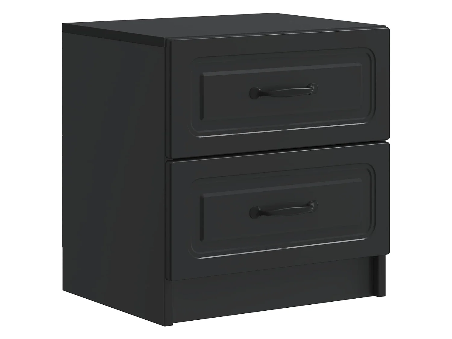 Table de chevet avec tiroir 2 pièces Noir 43 x 34,5 x 44,5 cm