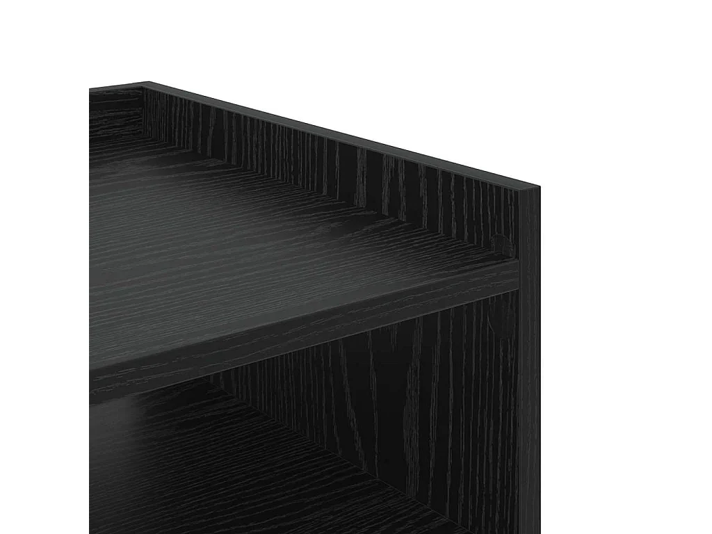 Mesa de Noche Roble negro 40 x 40 x 61 cm Madera contrachapada