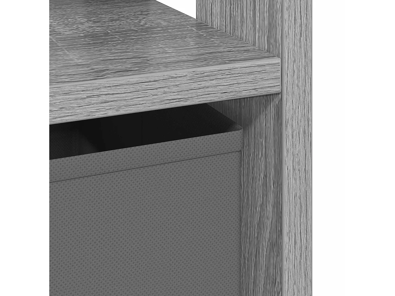 Table de chevet Gris Sonoma 41 x 40 x 45 cm Bois d'ingénierie