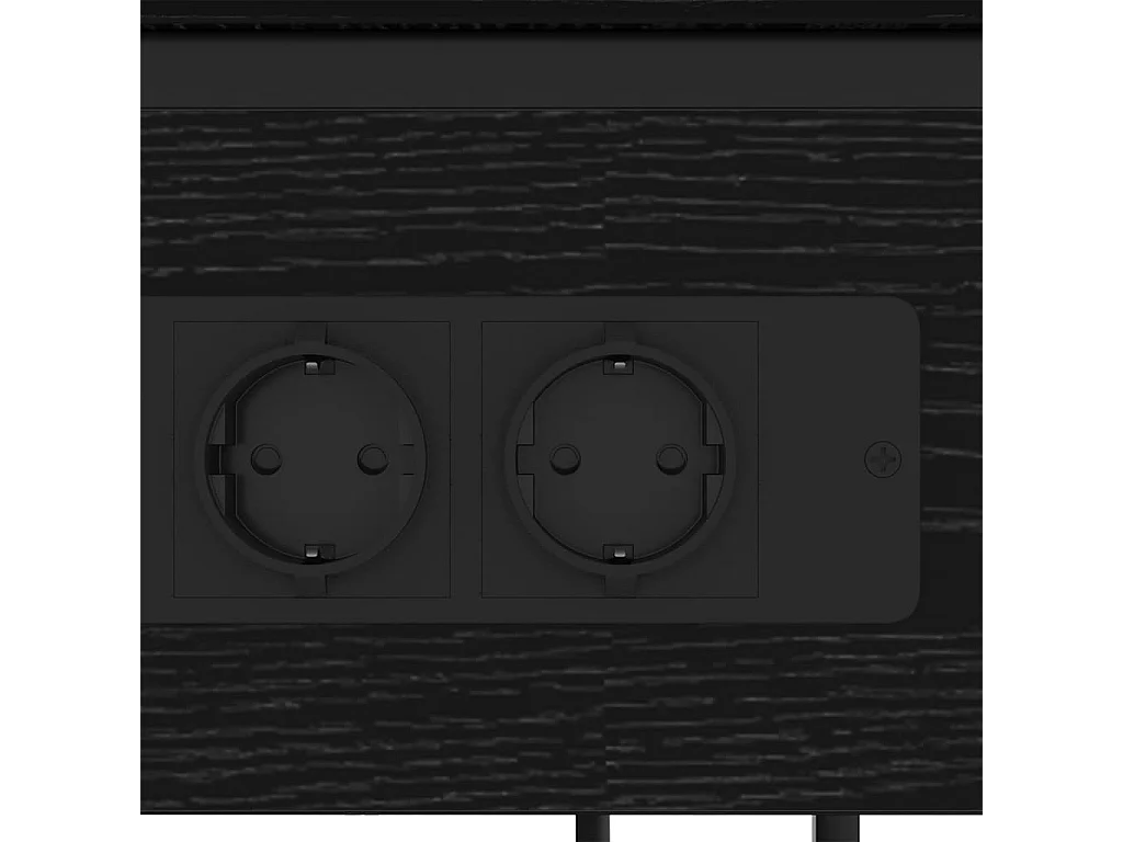 Armario de Noche Roble negro 41 x 28 x 76 cm