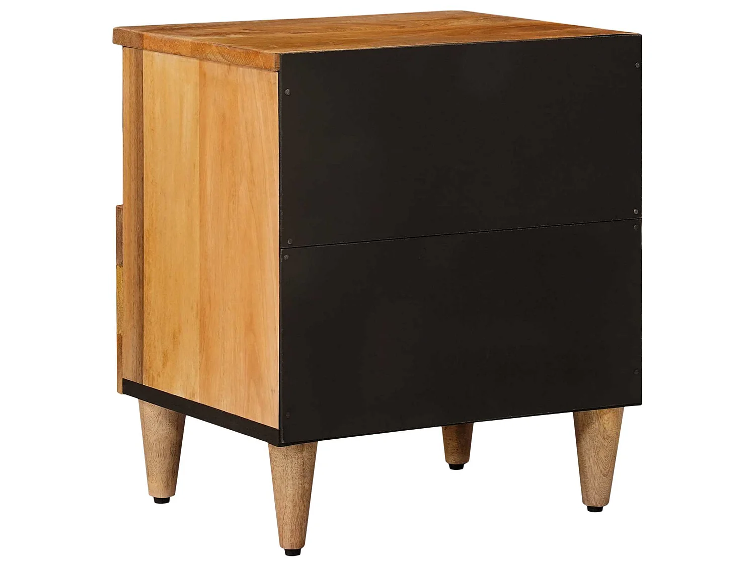 Armario de Noche con cajón 2 piezas Natural 40 x 33 x 46 cm