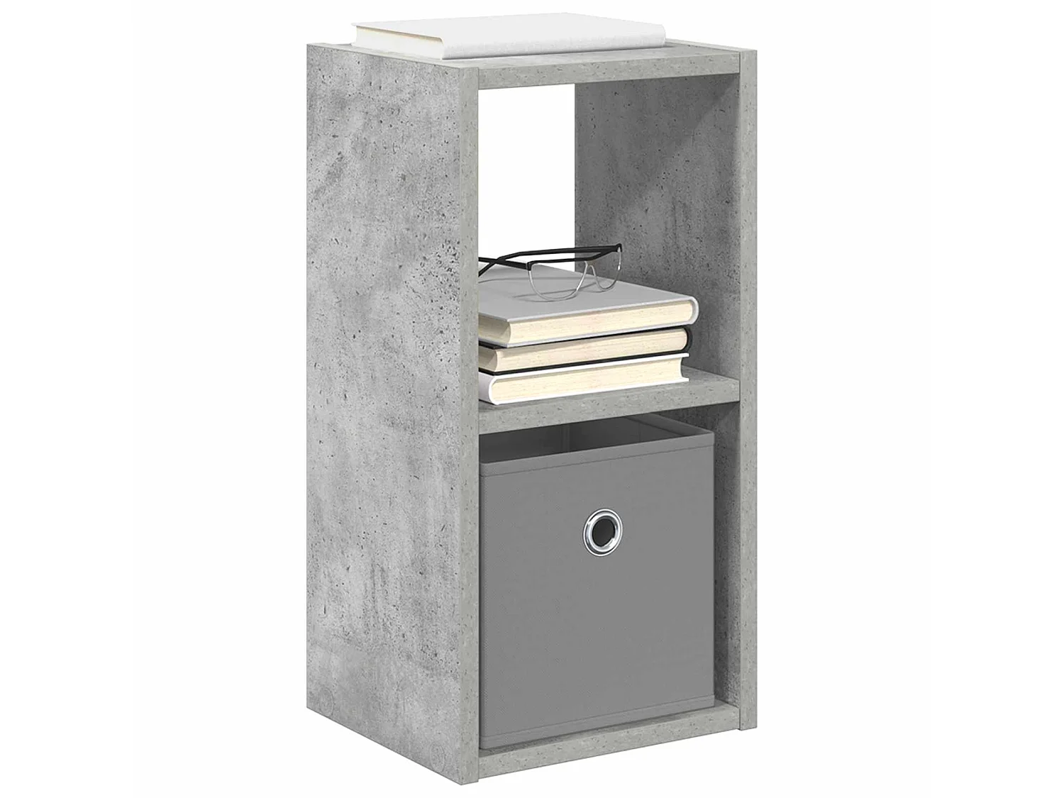 Table de chevet 2 pièces Gris béton 25,5 x 22 x 49,5 cm
