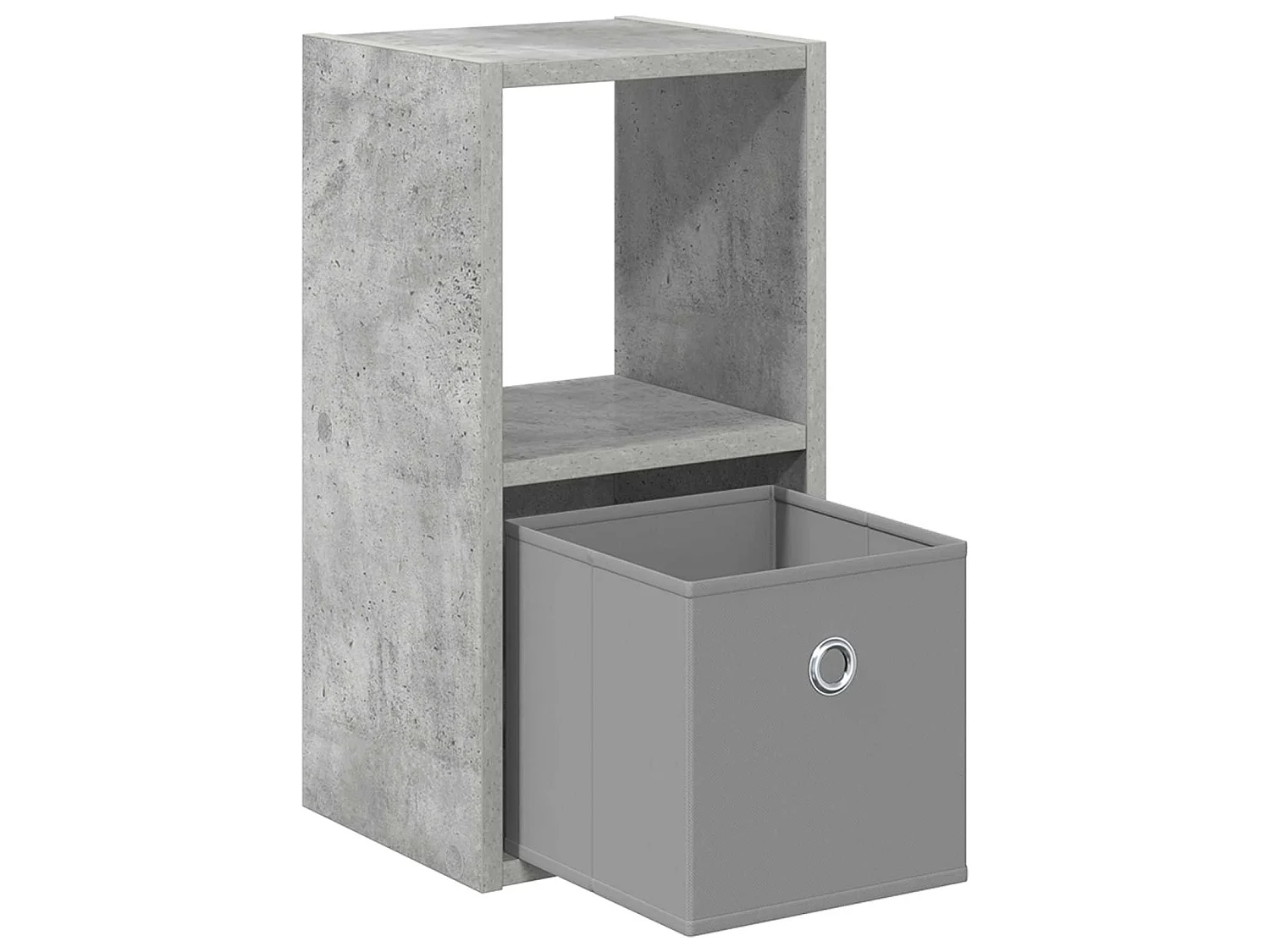 Table de chevet 2 pièces Gris béton 25,5 x 22 x 49,5 cm