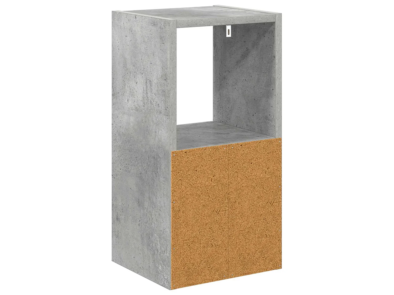 Table de chevet 2 pièces Gris béton 25,5 x 22 x 49,5 cm