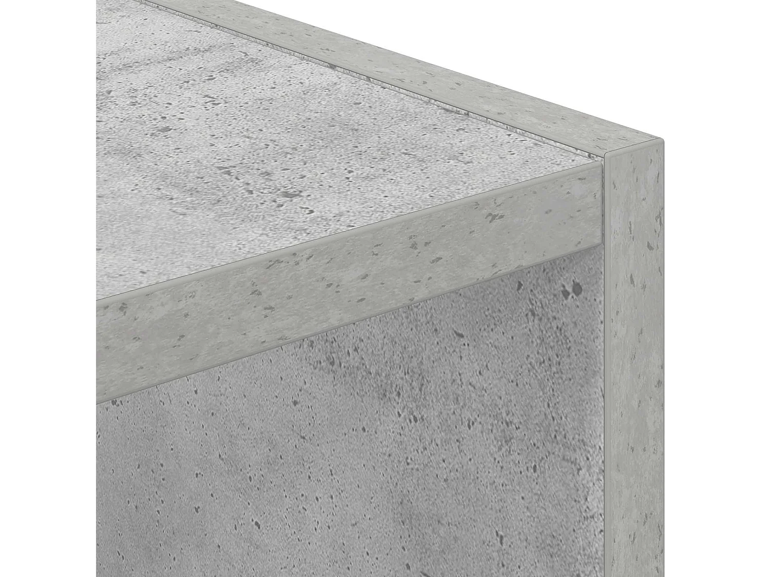 Table de chevet 2 pièces Gris béton 25,5 x 22 x 49,5 cm