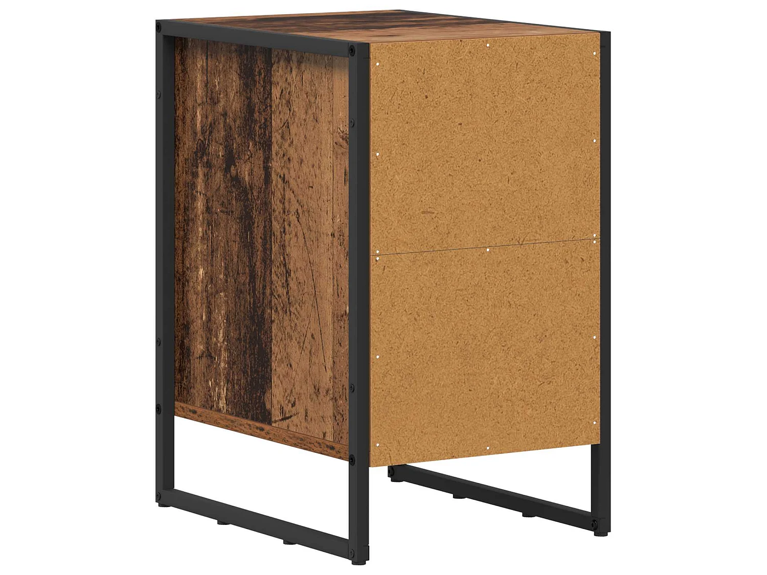 Mesa de Noche 2 piezas Madera Vieja 39.5 x 30 x 50 cm