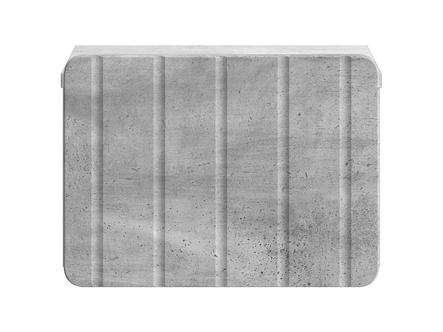 Table de chevet mural Gris béton 33 x 34,5 x 24 cm