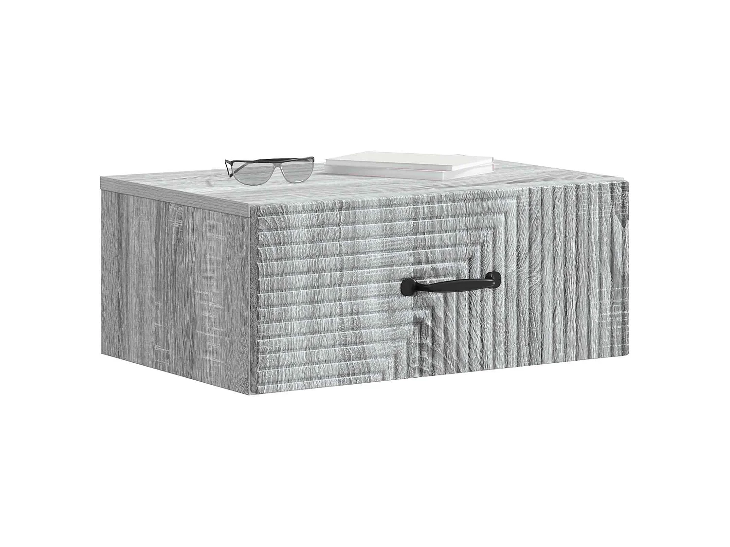 Table de chevet mural Sonoma gris 49 x 34,5 x 20 cm