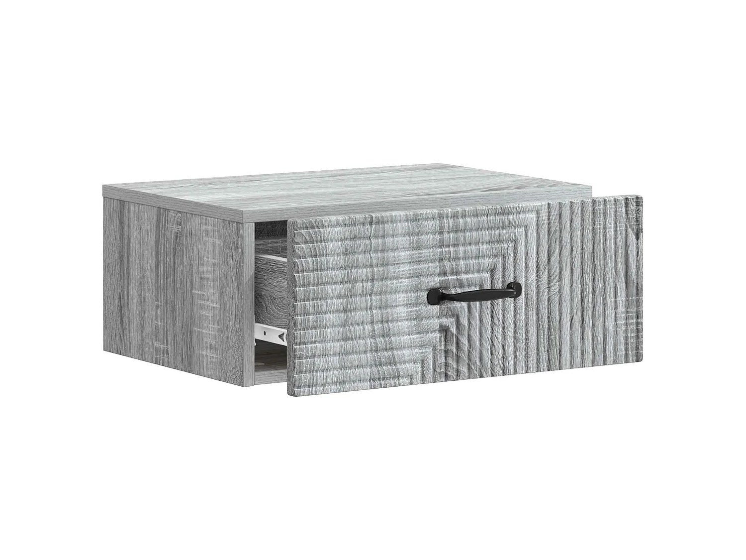 Table de chevet mural Sonoma gris 49 x 34,5 x 20 cm