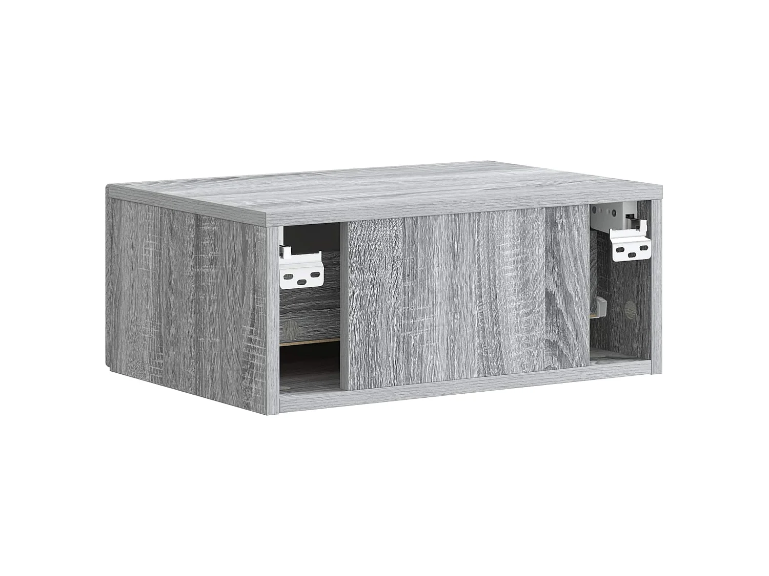 Table de chevet mural Sonoma gris 49 x 34,5 x 20 cm