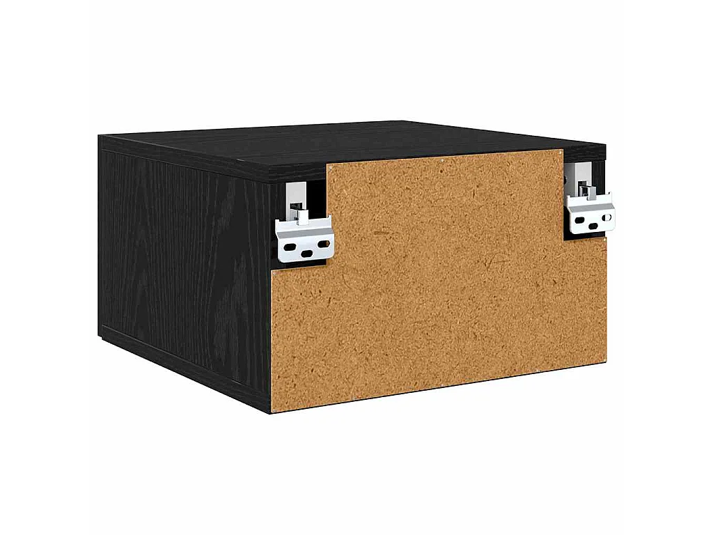 Table de chevet Chêne noir 35 x 35 x 20 cm Bois d'ingénierie