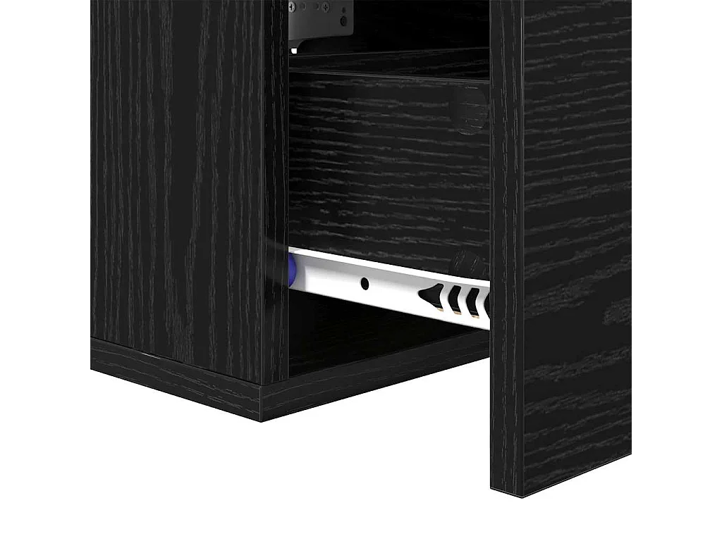 Table de chevet Chêne noir 35 x 35 x 20 cm Bois d'ingénierie