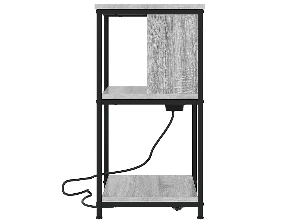 Armario de Noche Gris sonoma 38 x 31 x 61 cm
