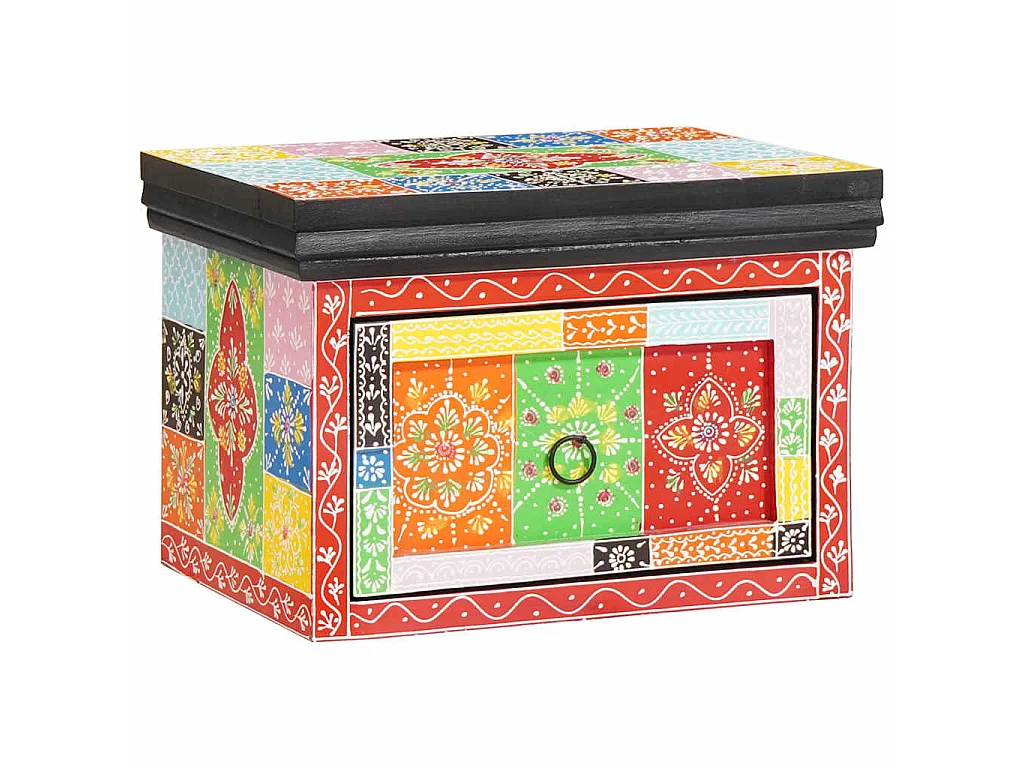 Table de chevet avec tiroir 2 pièces Multicolore 40 x 30 x 28 cm