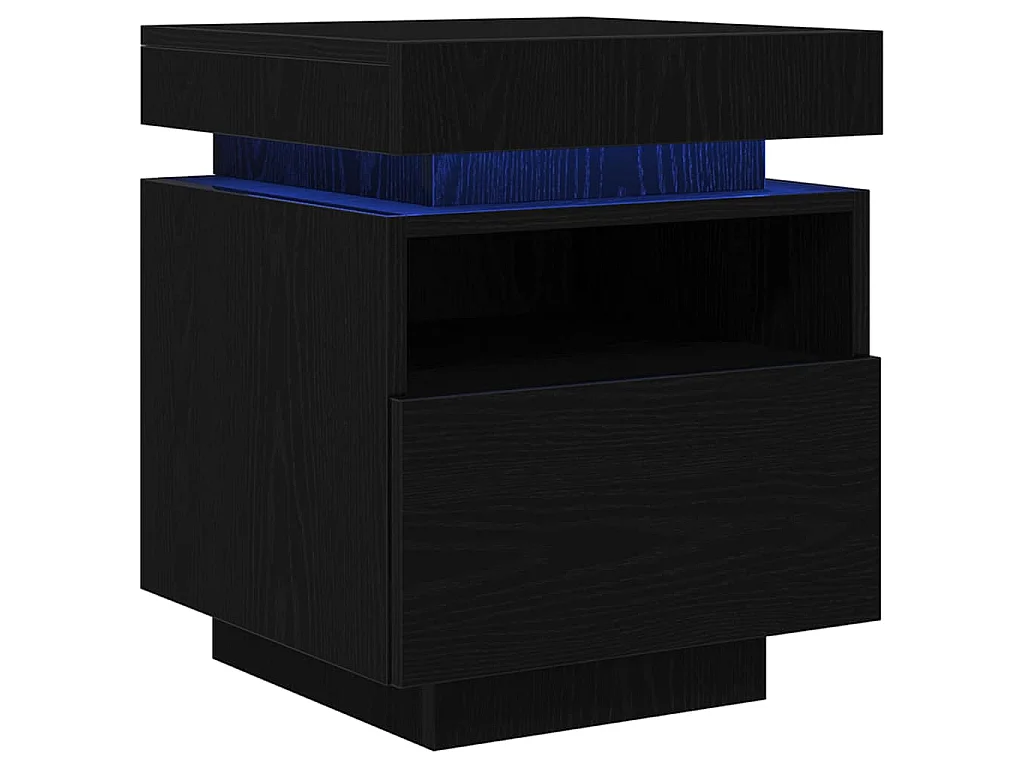 Cabecero con cajón 2 piezas Roble negro 40 x 39 x 48.5 cm