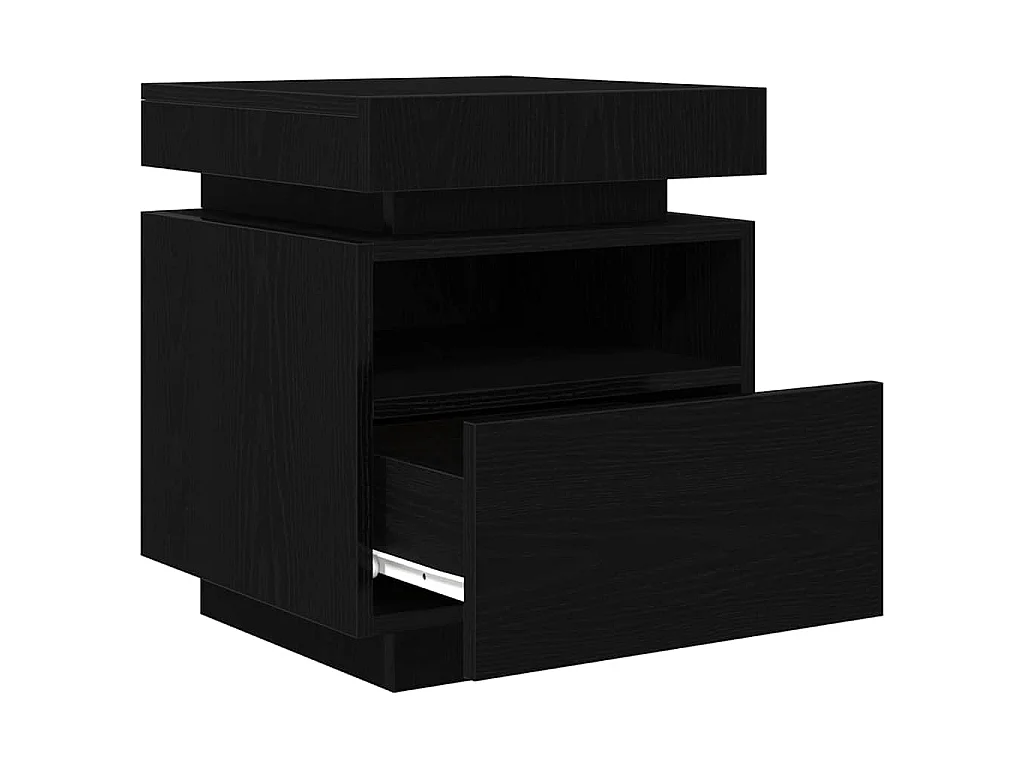 Cabecero con cajón 2 piezas Roble negro 40 x 39 x 48.5 cm