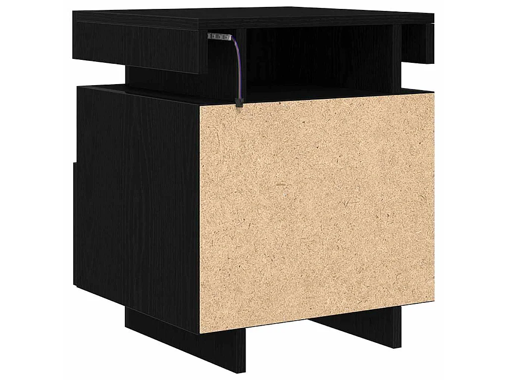 Cabecero con cajón 2 piezas Roble negro 40 x 39 x 48.5 cm