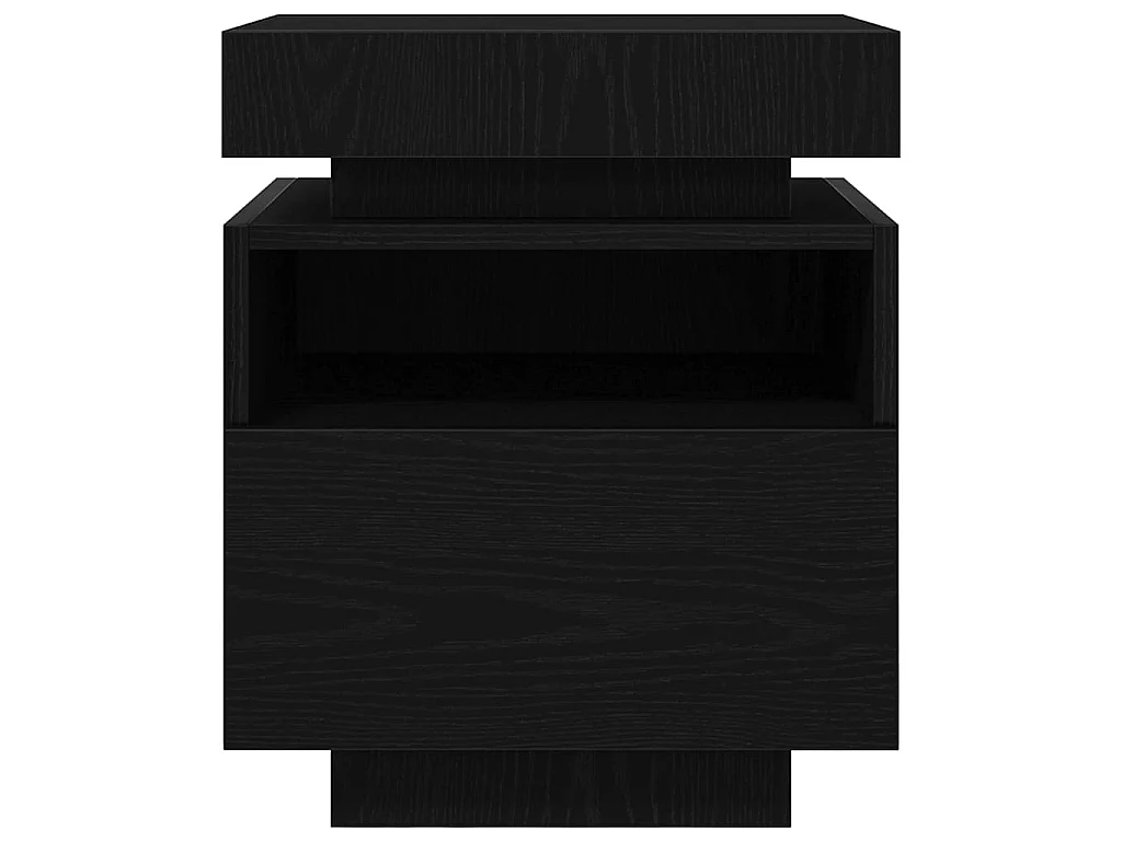 Cabecero con cajón 2 piezas Roble negro 40 x 39 x 48.5 cm
