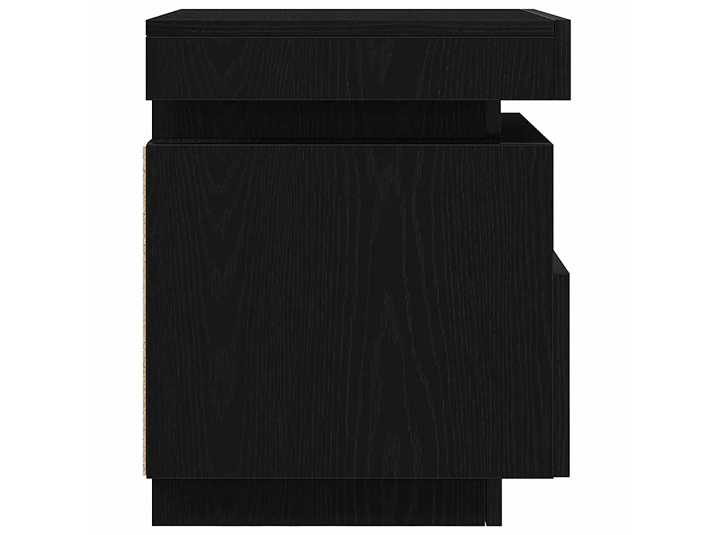 Cabecero con cajón 2 piezas Roble negro 40 x 39 x 48.5 cm