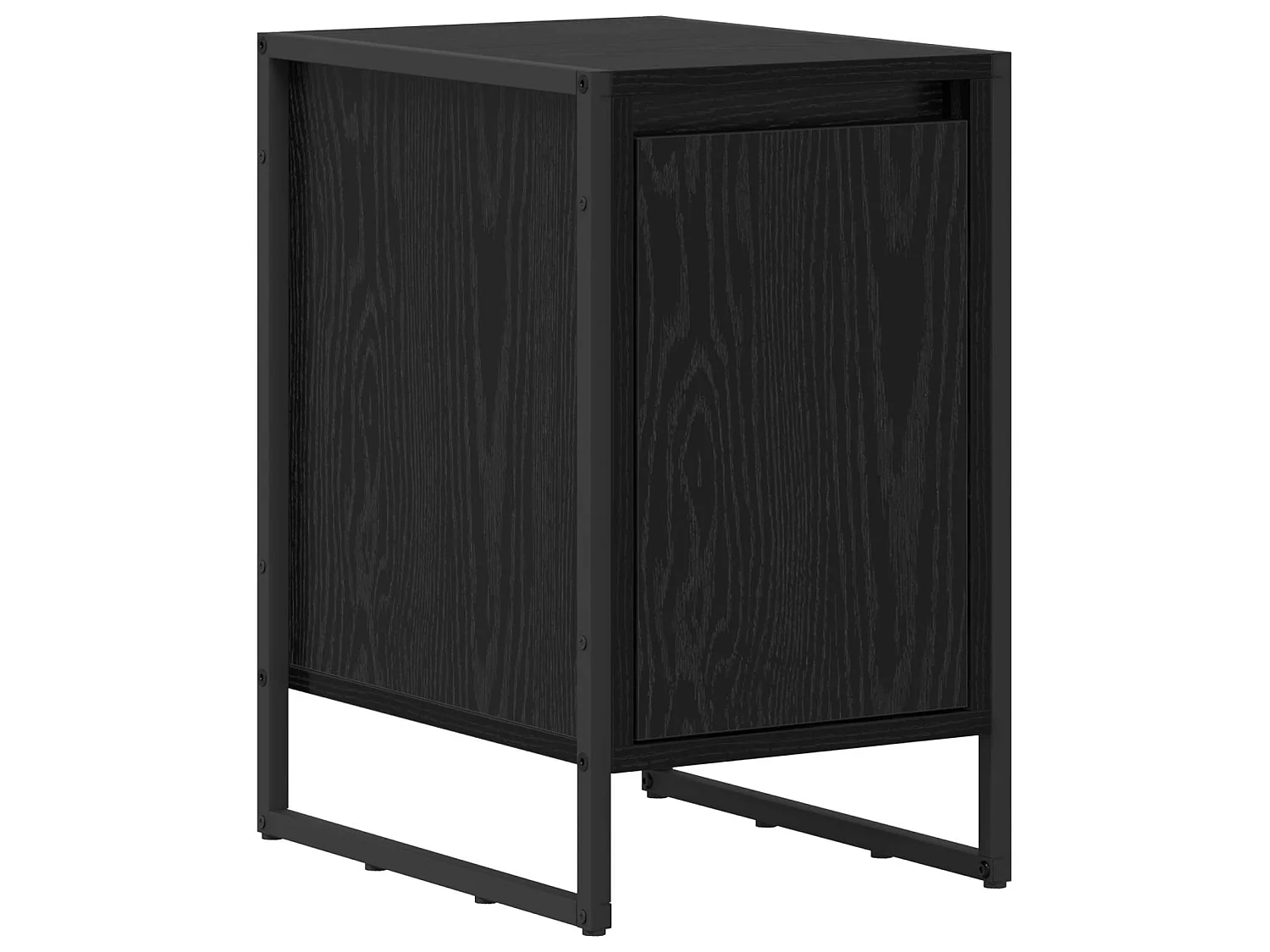 Mesa de Noche Roble Negro 39,5 x 30 x 50 cm