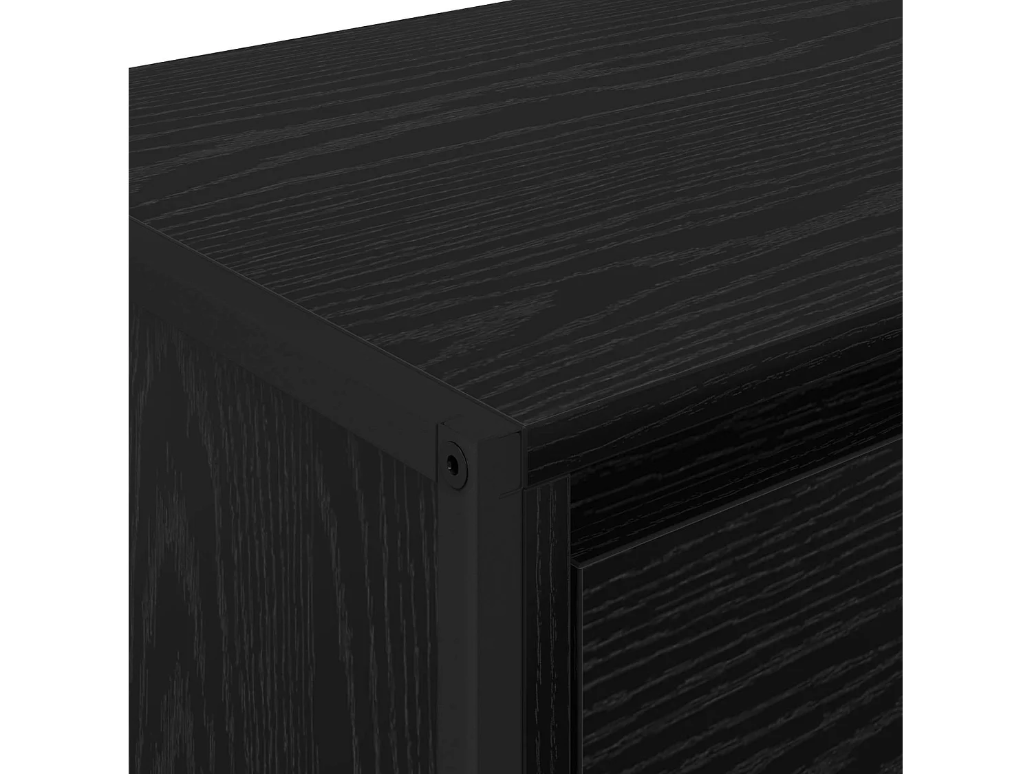 Mesa de Noche Roble Negro 39,5 x 30 x 50 cm