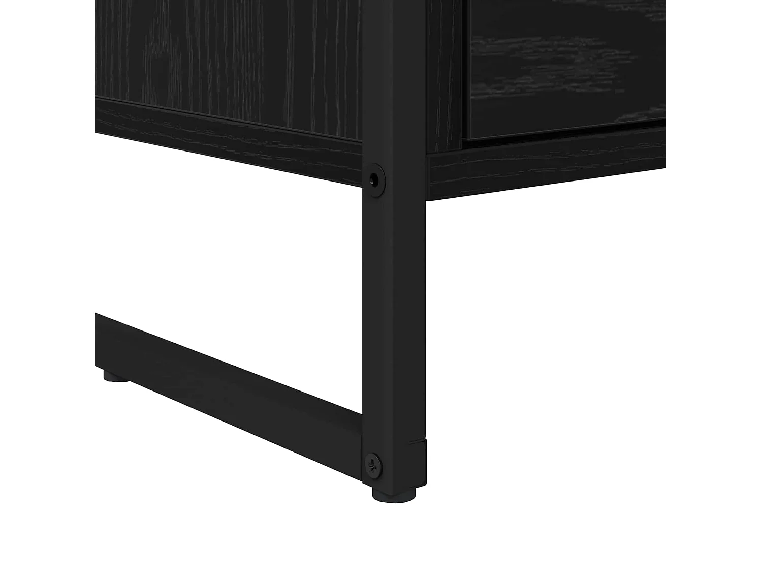 Mesa de Noche Roble Negro 39,5 x 30 x 50 cm