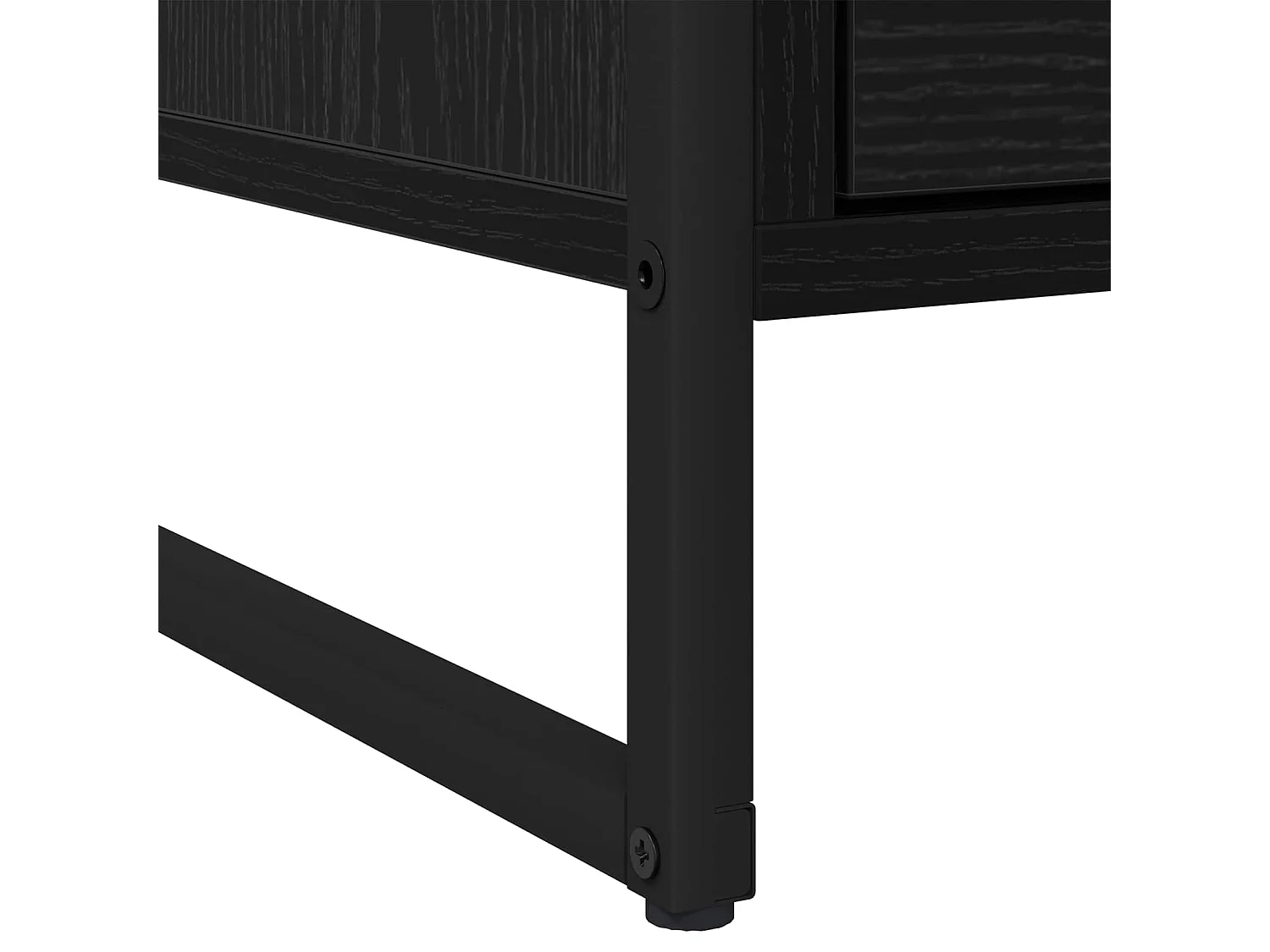 Mesa de Noche con cajón Roble Negro 50 x 39,5 x 50 cm