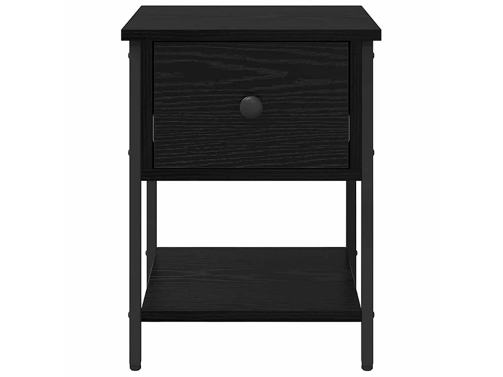 Mesa de Noche con cajón Roble Negro 34 x 35,5 x 45 cm