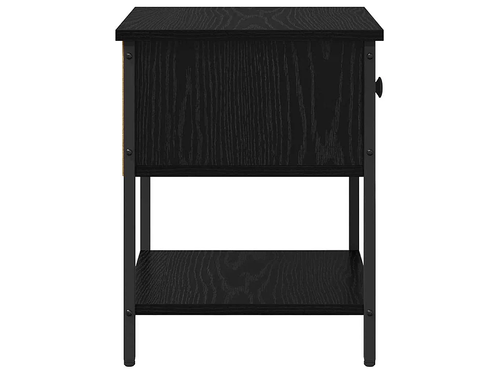 Mesa de Noche con cajón Roble Negro 34 x 35,5 x 45 cm
