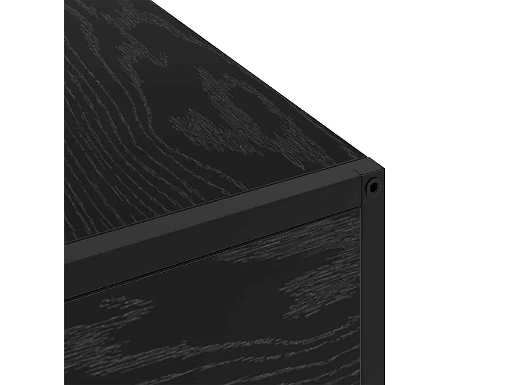 Armario de Noche con cajón Roble negro 40 x 27 x 76 cm
