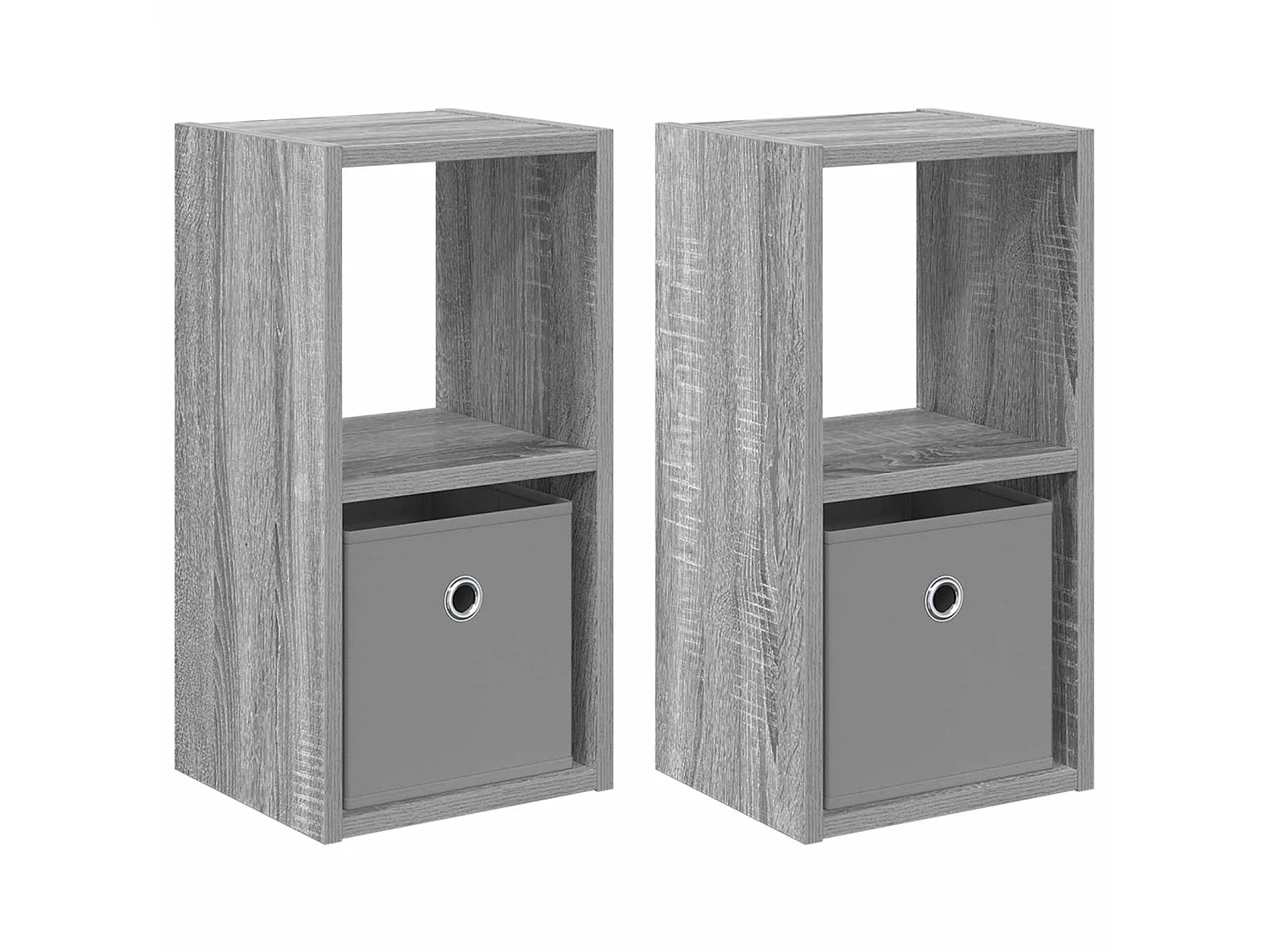 Table de chevet 2 pièces Gris Sonoma 25,5 x 22 x 49,5 cm