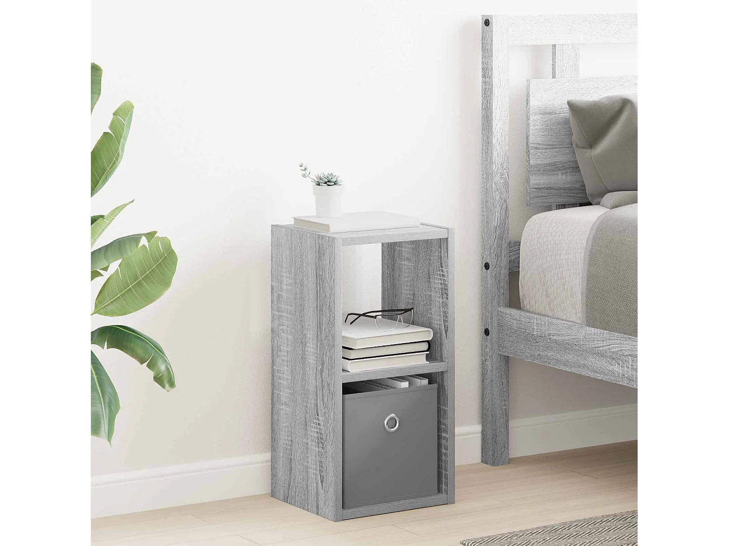 Table de chevet 2 pièces Gris Sonoma 25,5 x 22 x 49,5 cm
